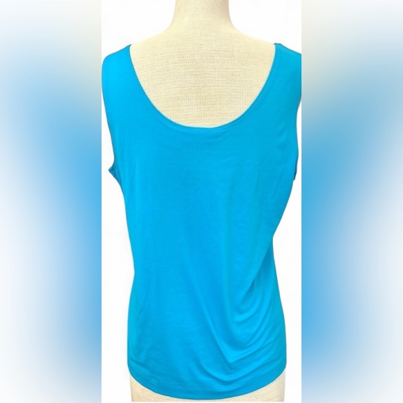 Chico’s Blue Sleeveless Blouse Women’s Size 2 - Picture 2 of 3